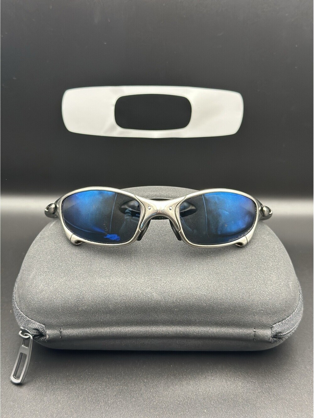 Oakley Juliet Polished/Ice Iridium Polarized Lenses
